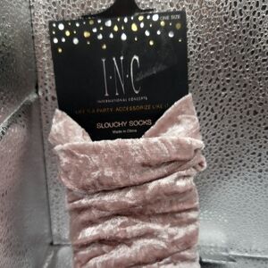 Socks, INC International Concepts Slouchy Socks in Pink NWOT